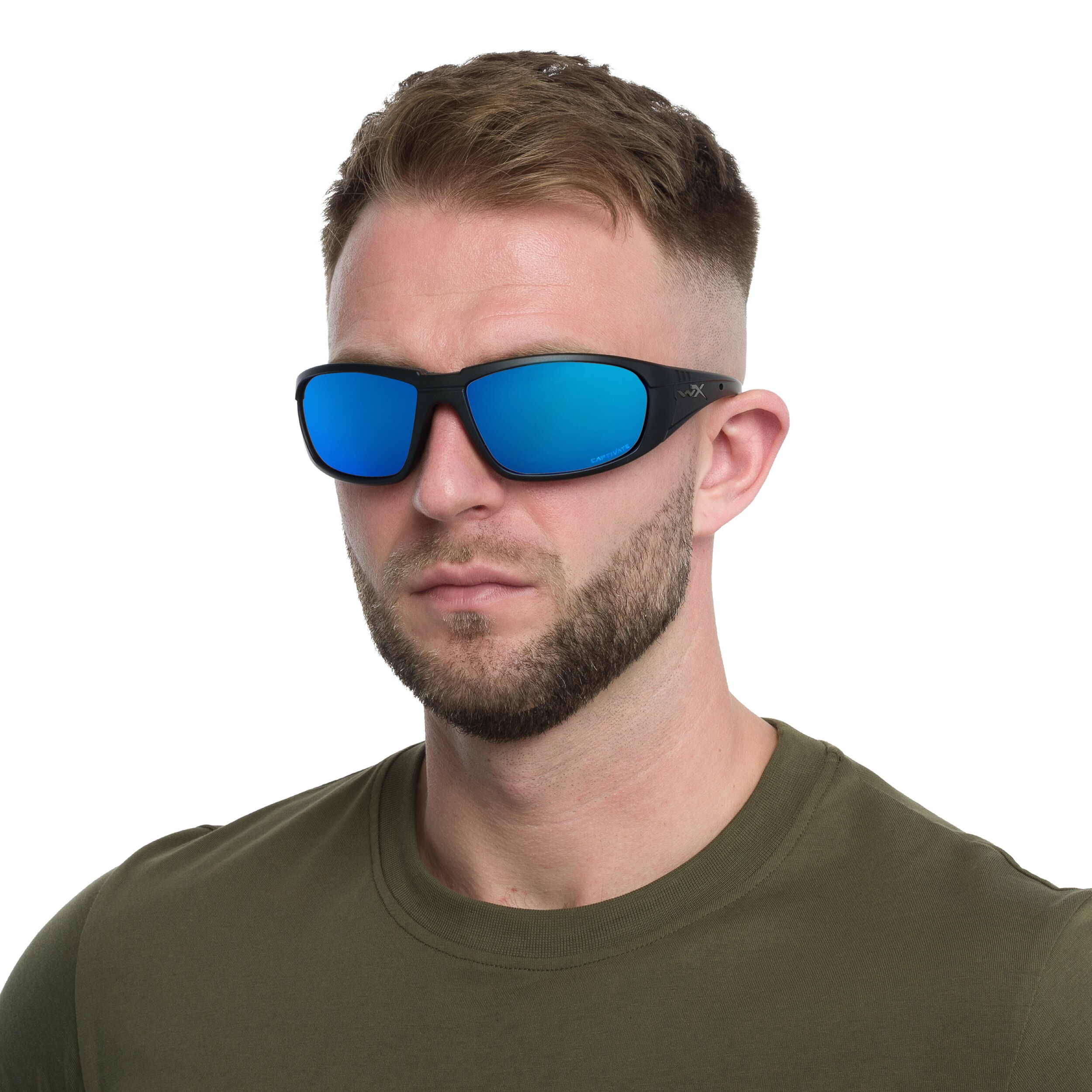 Wiley X Boss - Captivate Polarized Blue Mirror/Matte Black