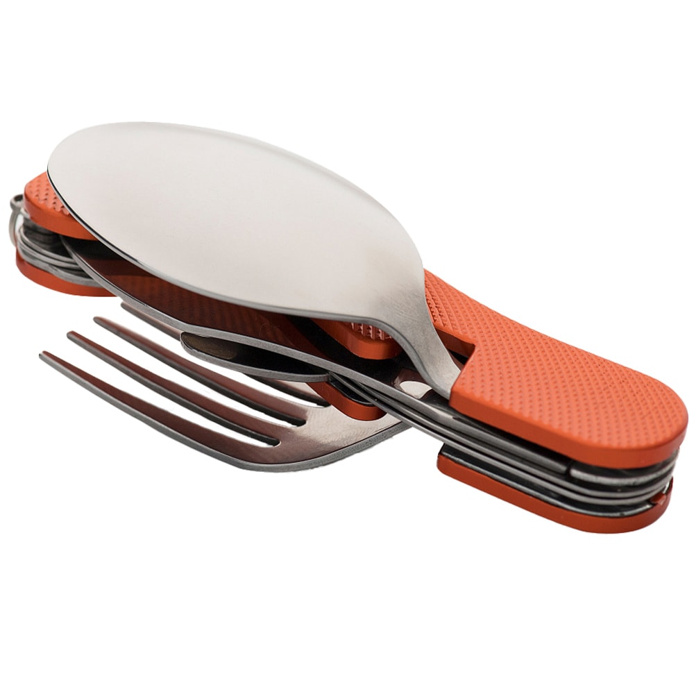 M-Tac Double Folding Eating Utensils - Orange