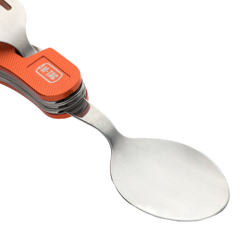 M-Tac Double Folding Eating Utensils - Orange