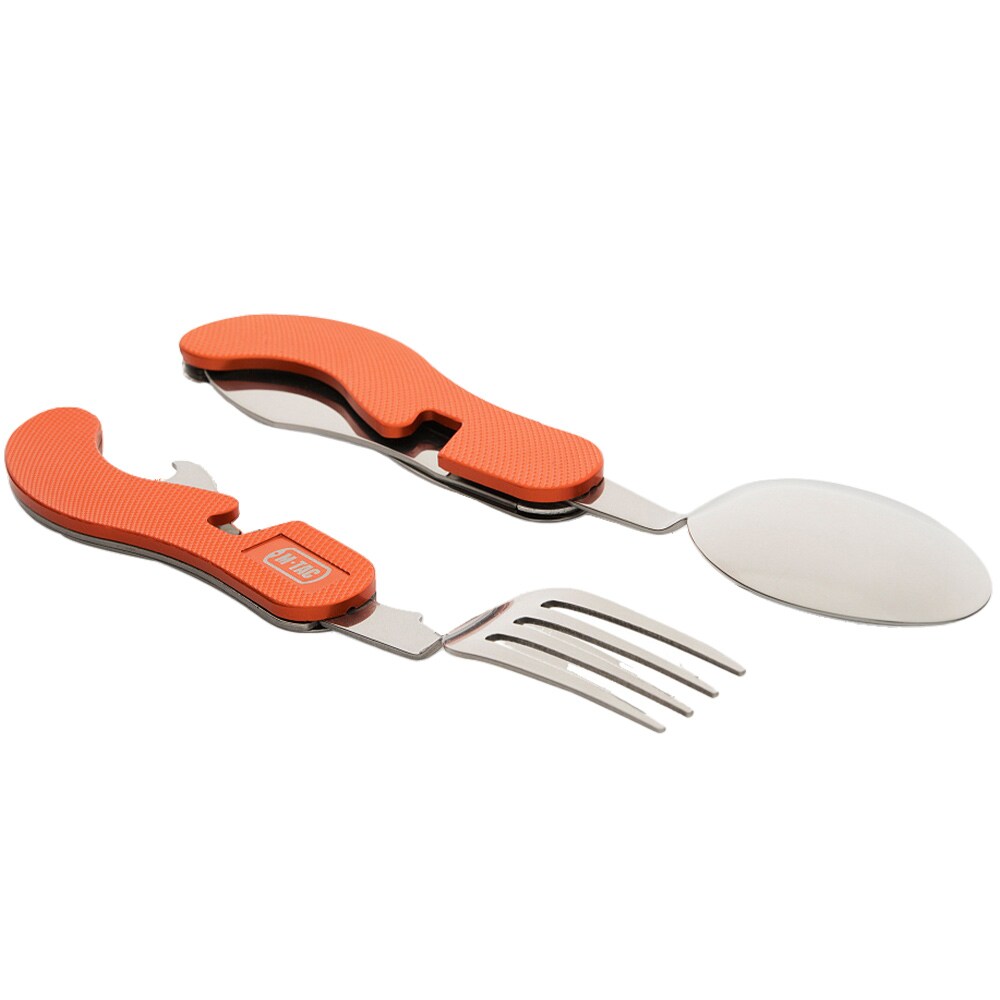 M-Tac Double Folding Eating Utensils - Orange