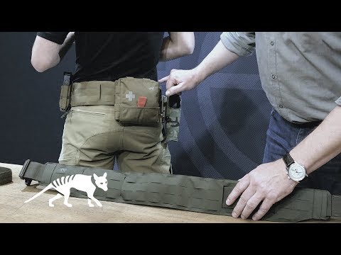 Tasmanian Tiger Warrior Laser Cut Belt Black