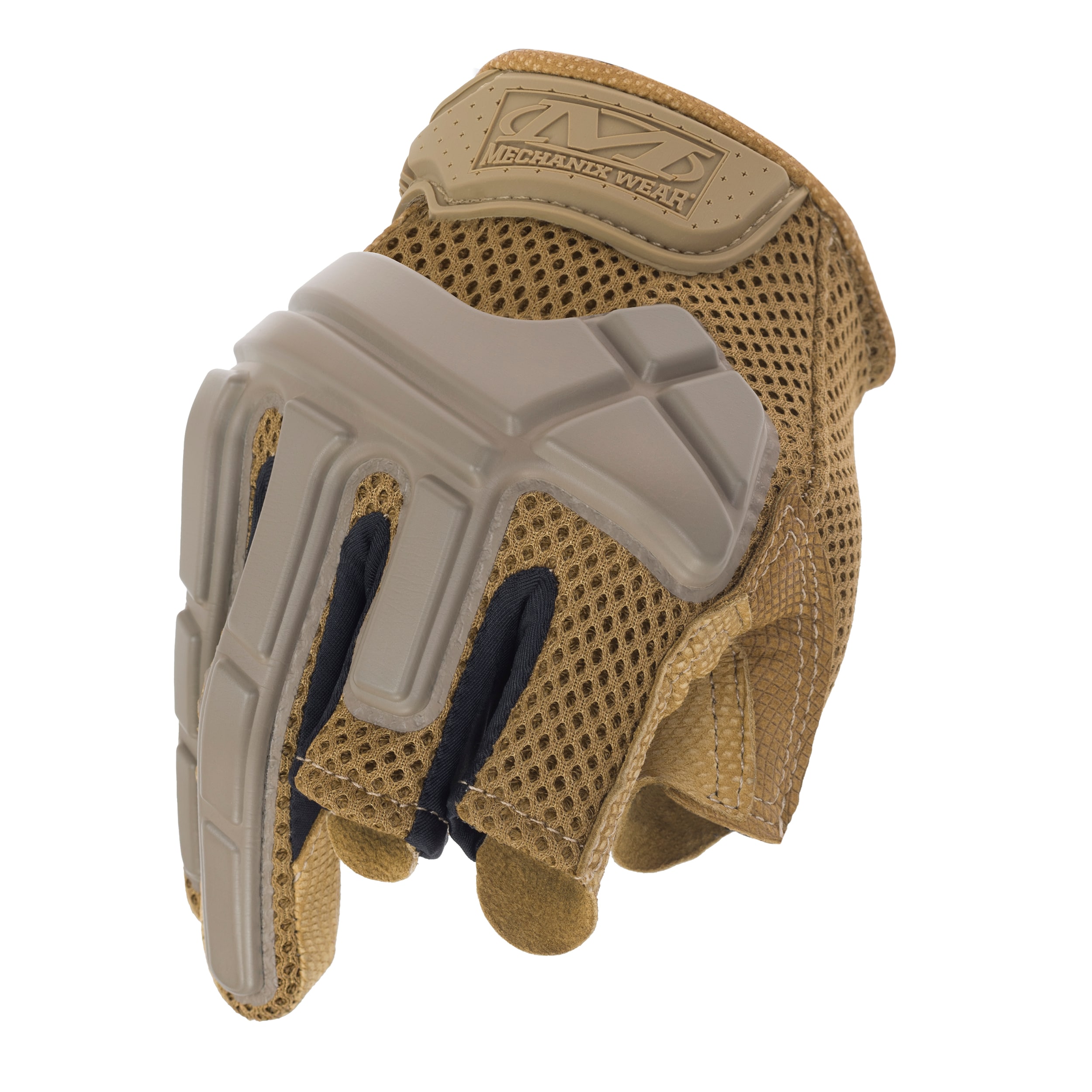 Mechanix Wear M-Pact Partial Finger Tactical Gloves Coyote 