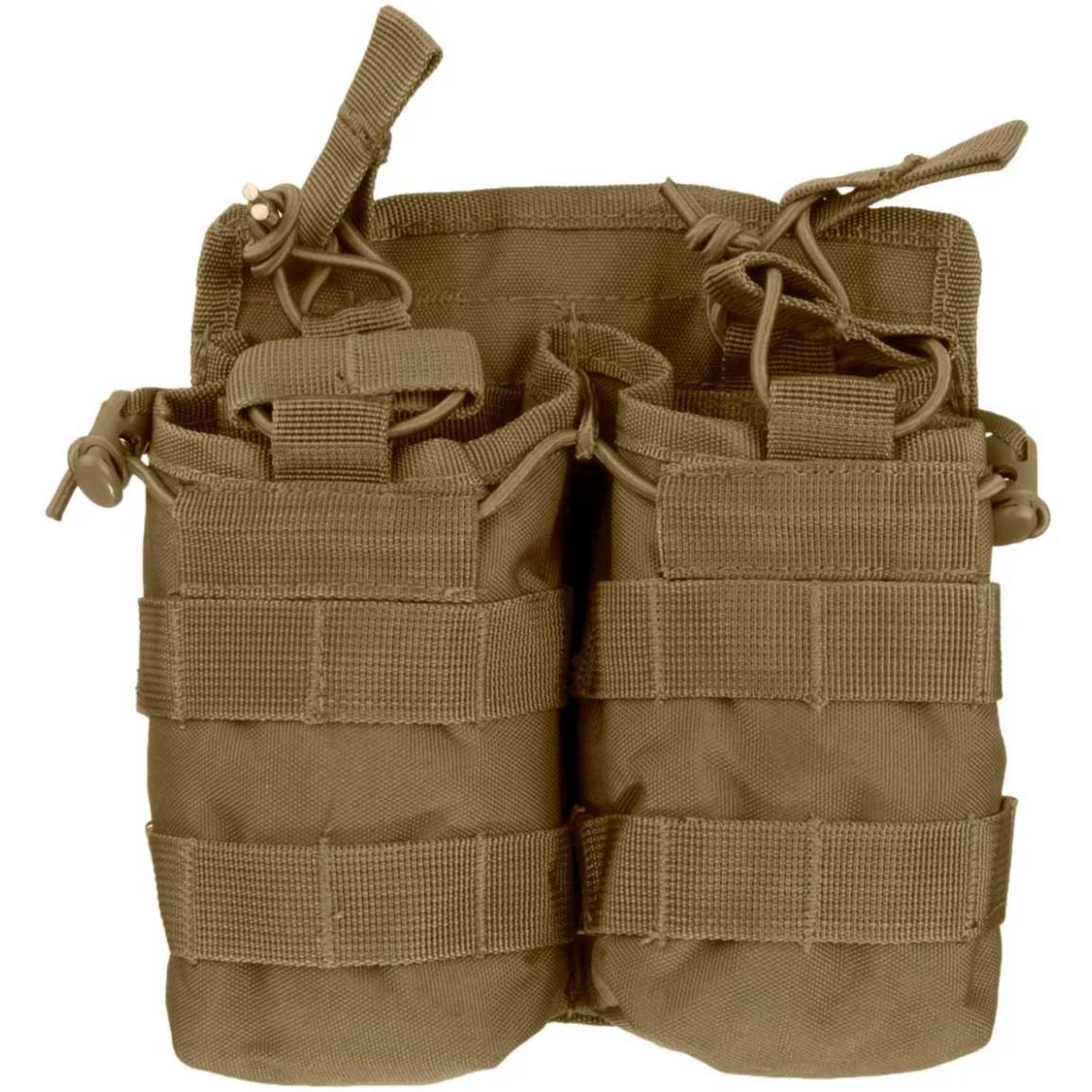 Mil-Tec Double Open Top Magazine Pouch Coyote