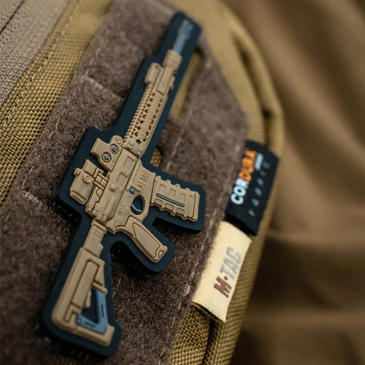 M-Tac AR-15 3D PVC Patch - Coyote