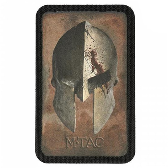 M-Tac Spartan Helmet Coyote / Black Patch