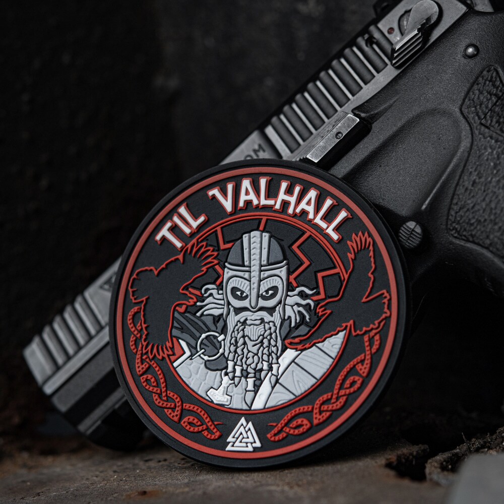 M-Tac Til Valhall PVC Black / Red Patch