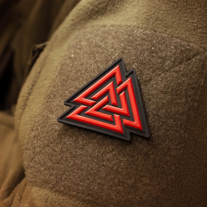 M-Tac Valknut PVC Black / Red Patch