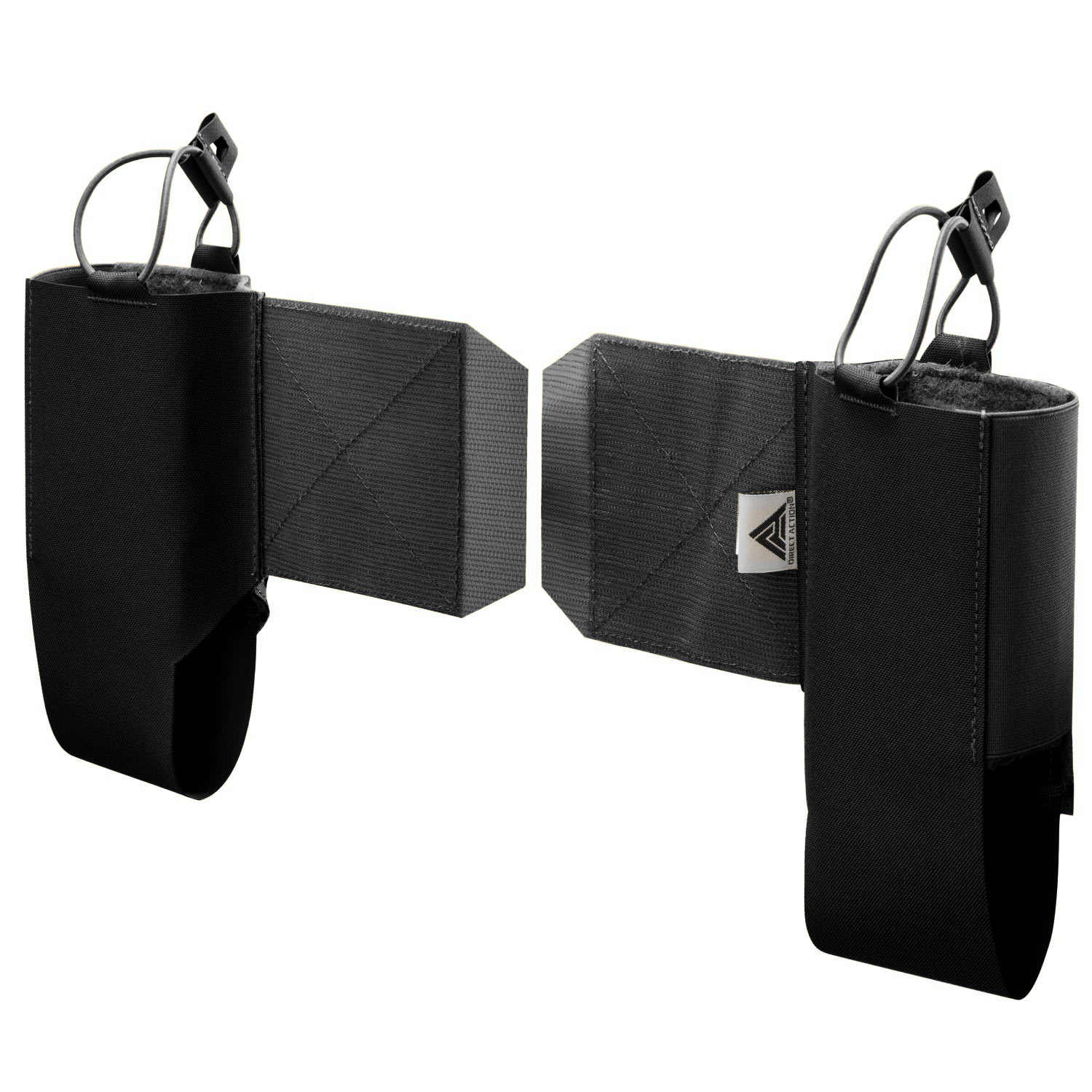 Direct Action Skeletonized Comms Wings Set Pouches - 2 pcs. - Black