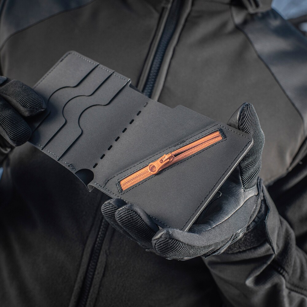 M-Tac Slim Elite Gen. II Wallet - Black / Orange