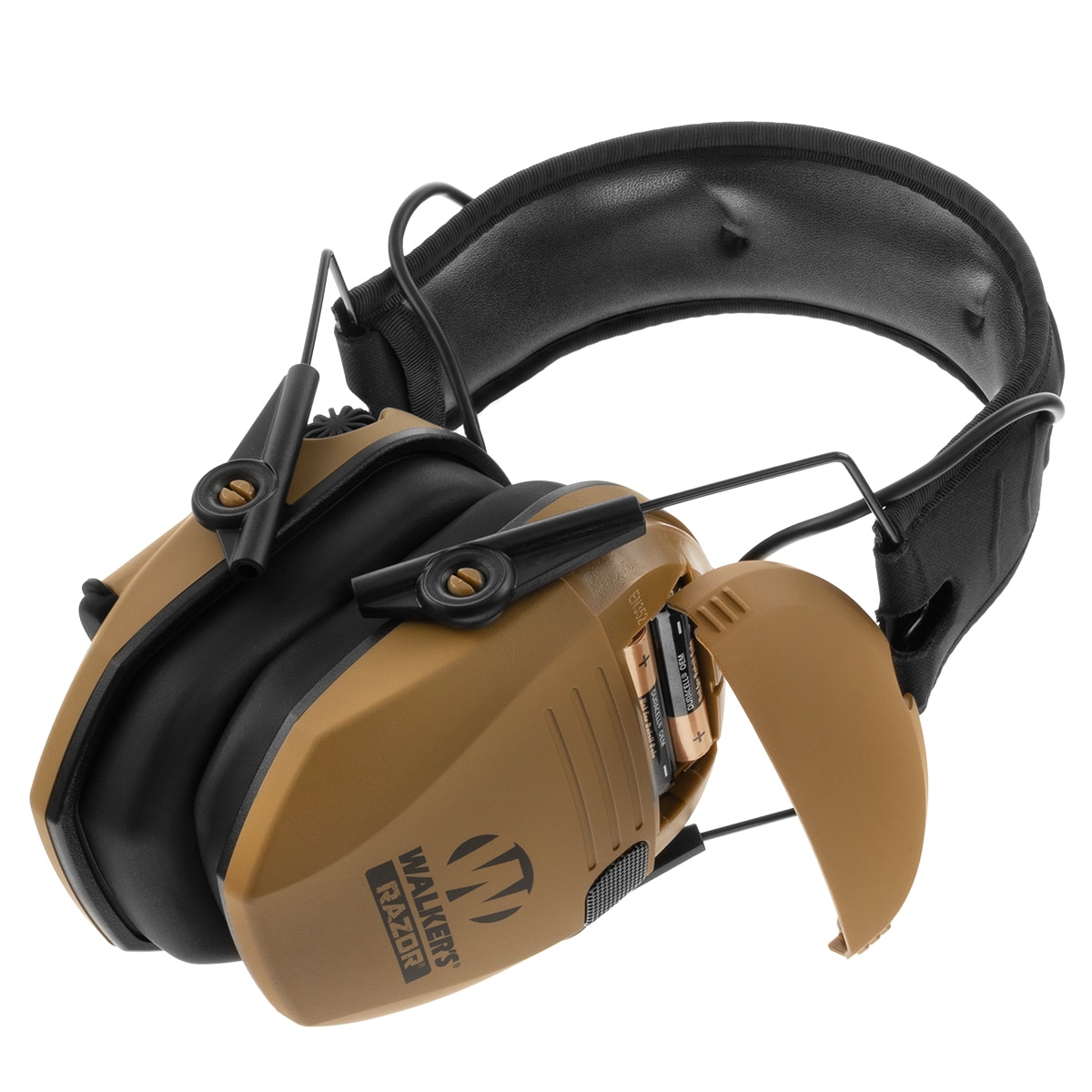 Walker's Razor Slim Hearing Protectors - Battle Brown 