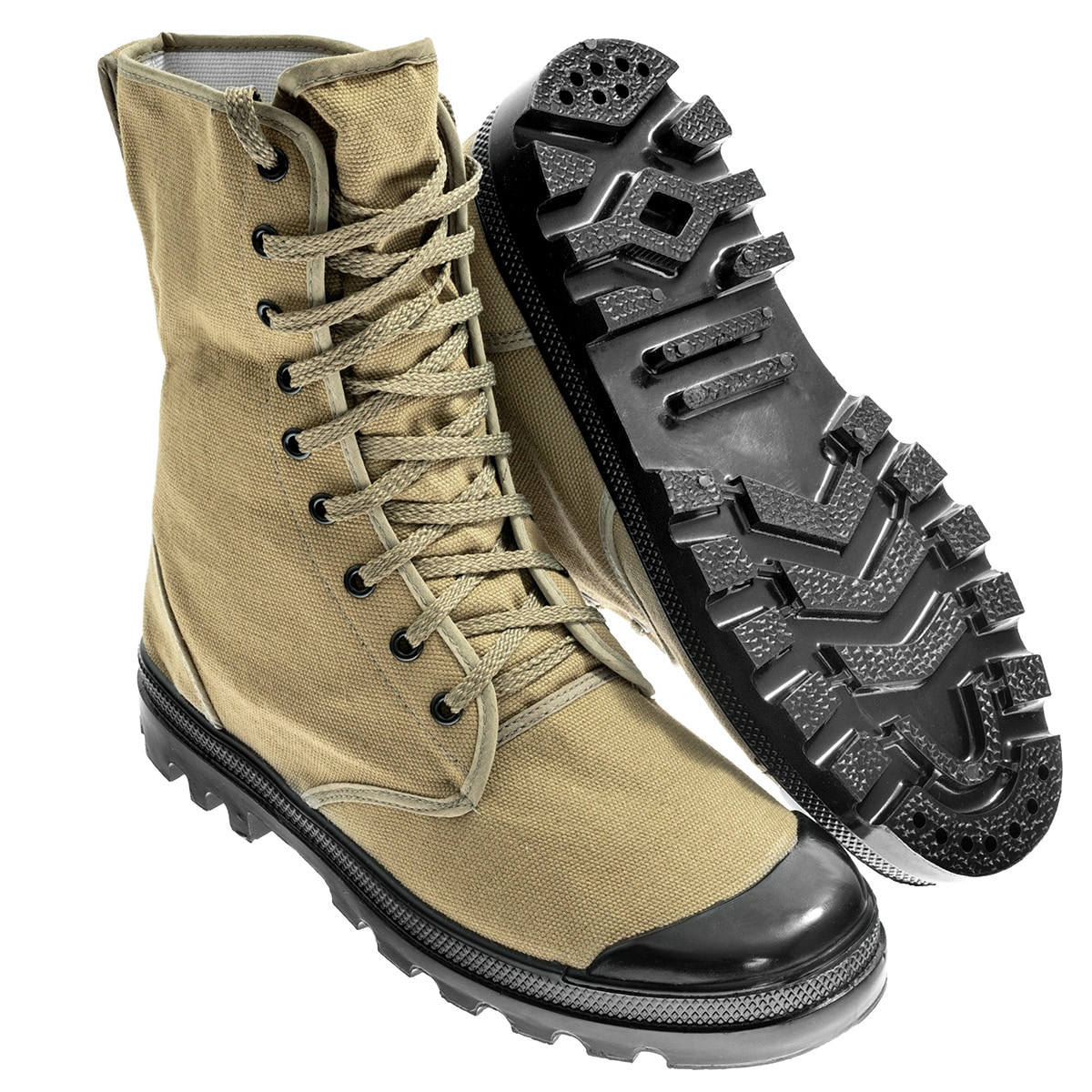 Mil-Tec Canvas Combat Boots - Olive