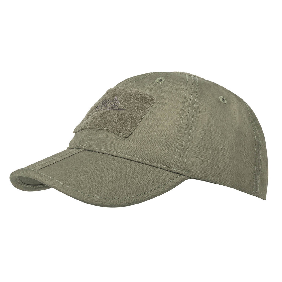 Helikon Folding PolyCotton Rip-Stop Baseball Cap plus velcro - Adaptive Green