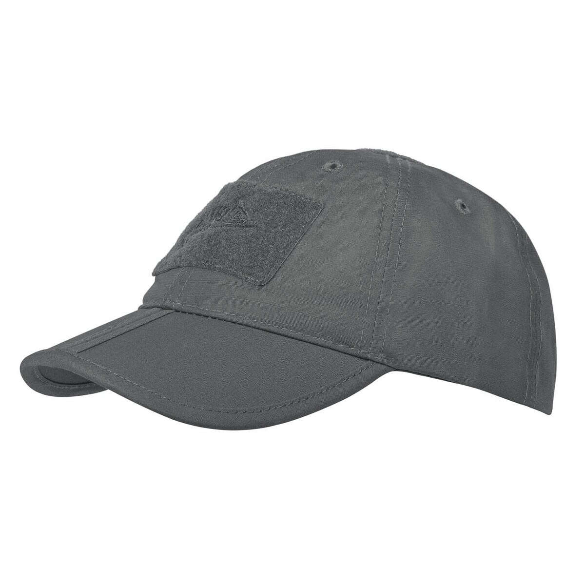 Helikon Folding PolyCotton Rip-Stop Baseball Cap plus velcro - Shadow Grey