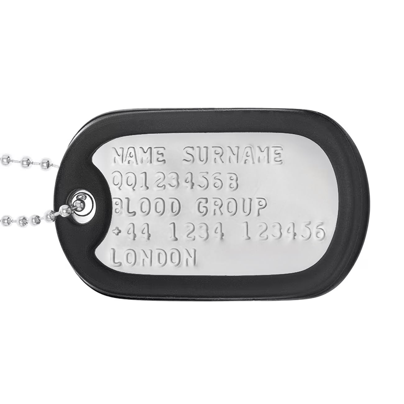 Mil-Tec US Dog Tag - with stamping service