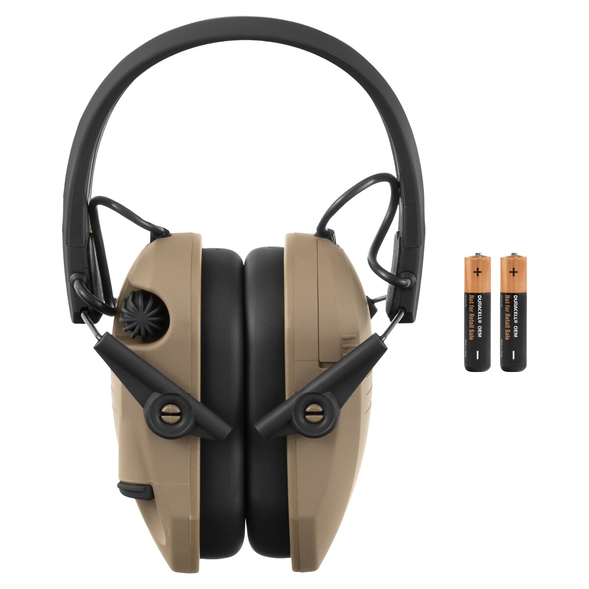 Walker's Razor Tacti-Grip Hearing Protectors - Flat Dark Earth/Black