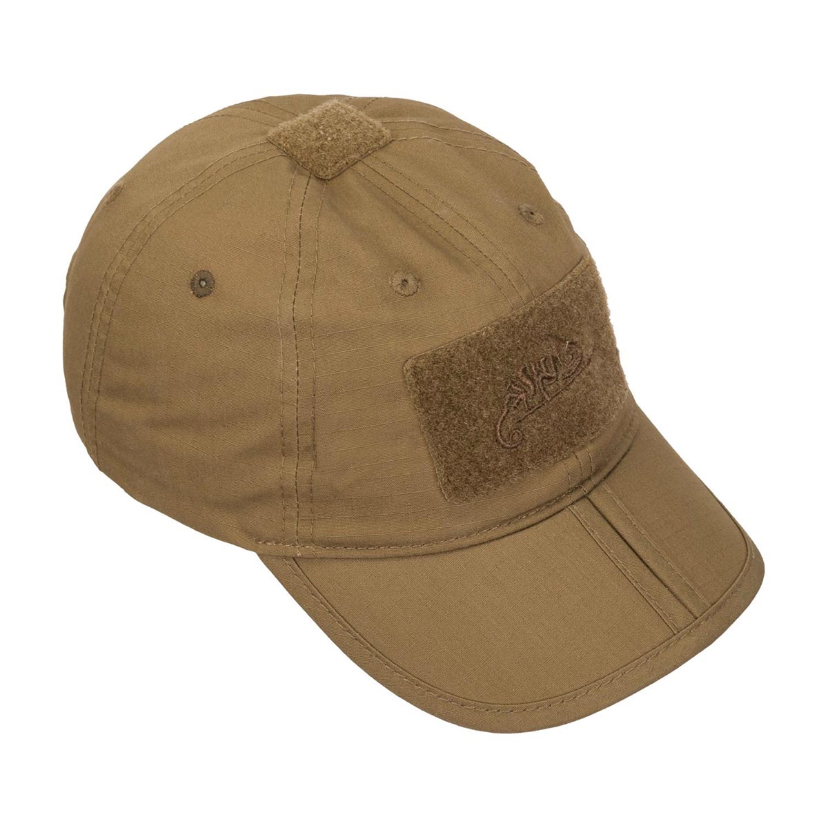 Helikon-Tex Folding PolyCotton Rip-Stop Baseball Cap plus velcro - Coyote