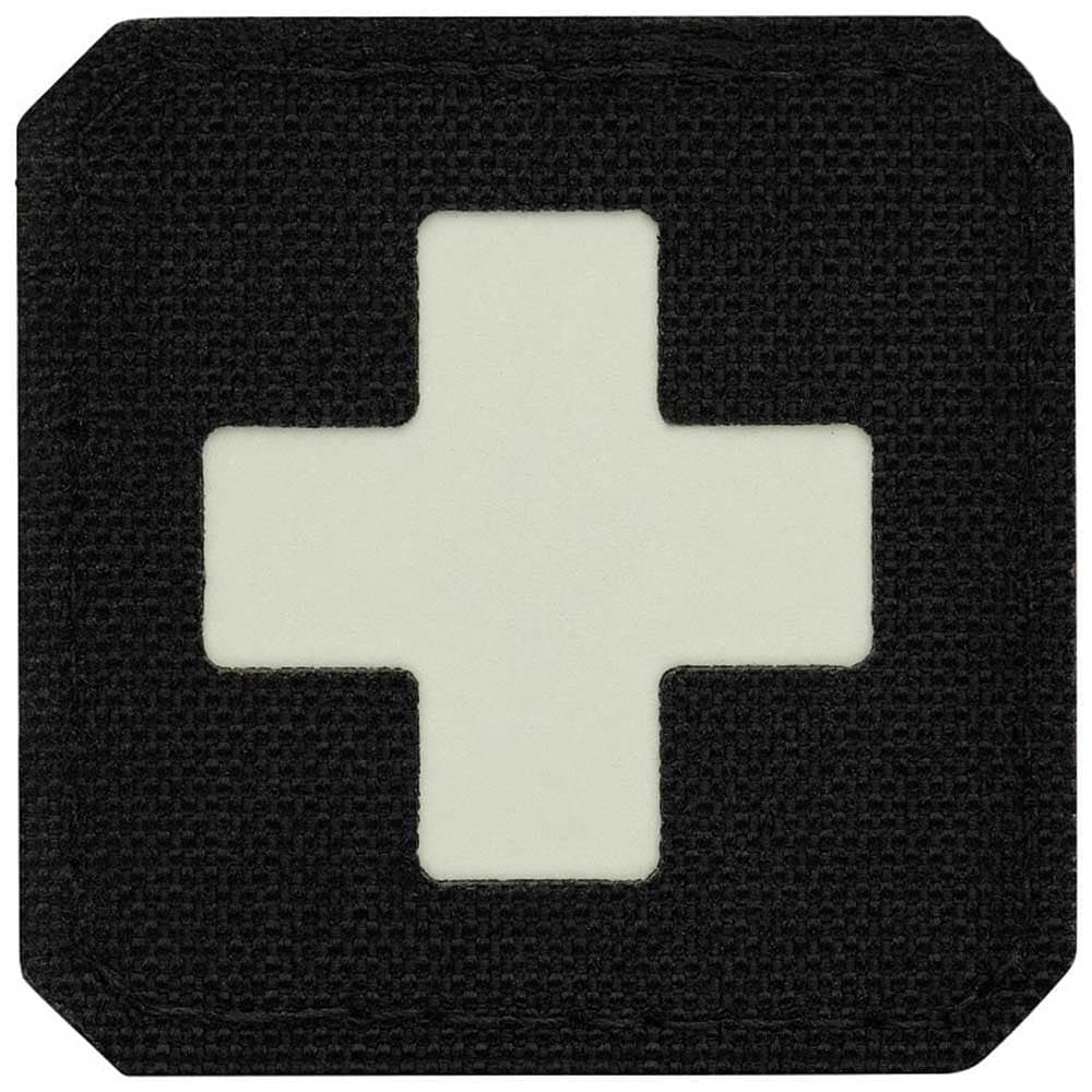 M-Tac Medic Cross Laser Cut fluorescent medical patch - Black / GID