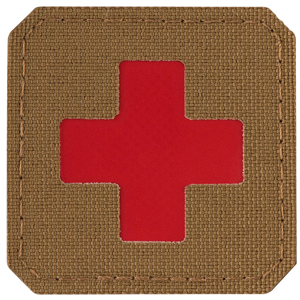 M-Tac Medic Cross Laser Cut Medic Patch - Coyote/Red