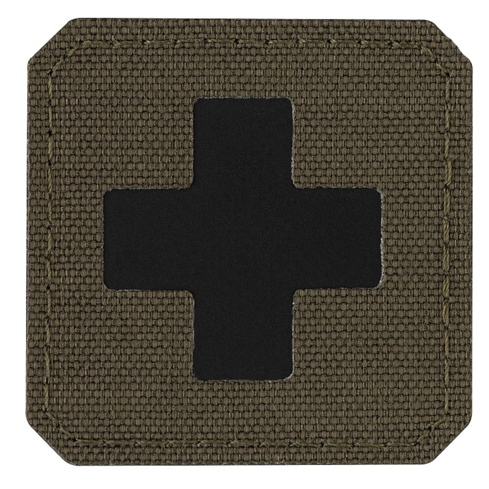 M-Tac Medic Cross Laser Cut Medic Patch - Ranger Green/Black