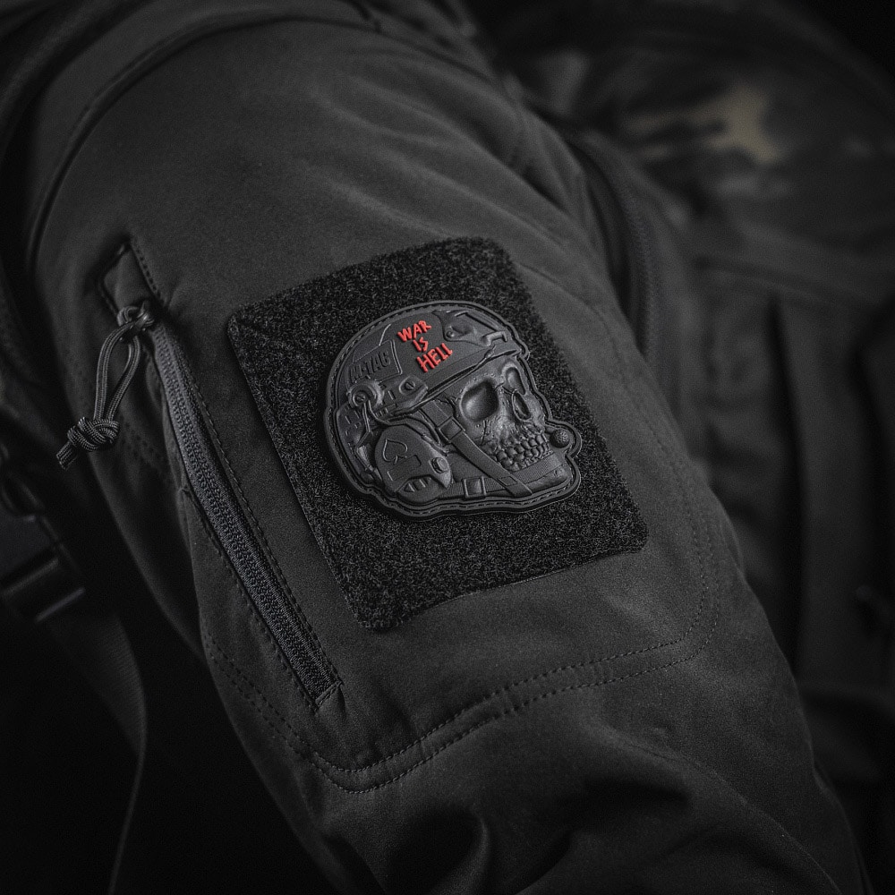 M-Tac War is Hell 3D PVC Morale Patch Black