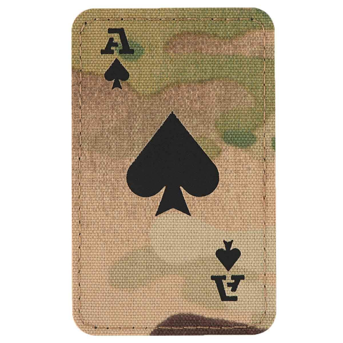 M-Tac Ace Of Spades Laser Cut Morale Patch - Multicam/Black