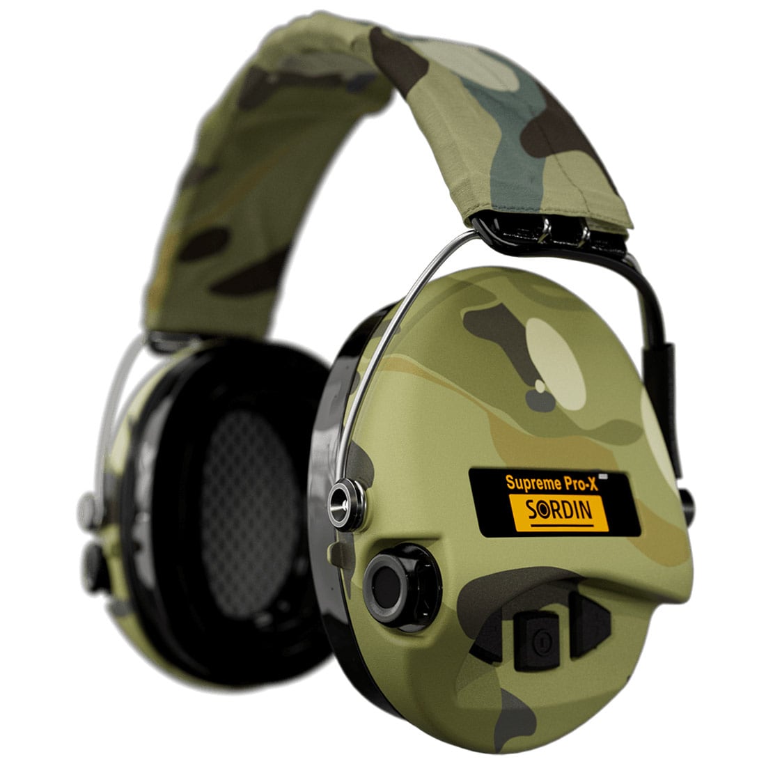 Sordin Supreme Pro-X LED Active Hearing Protectors Camo 