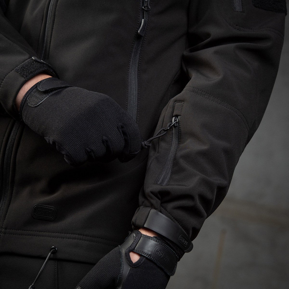 M-Tac Softshell Police Jacket - Black