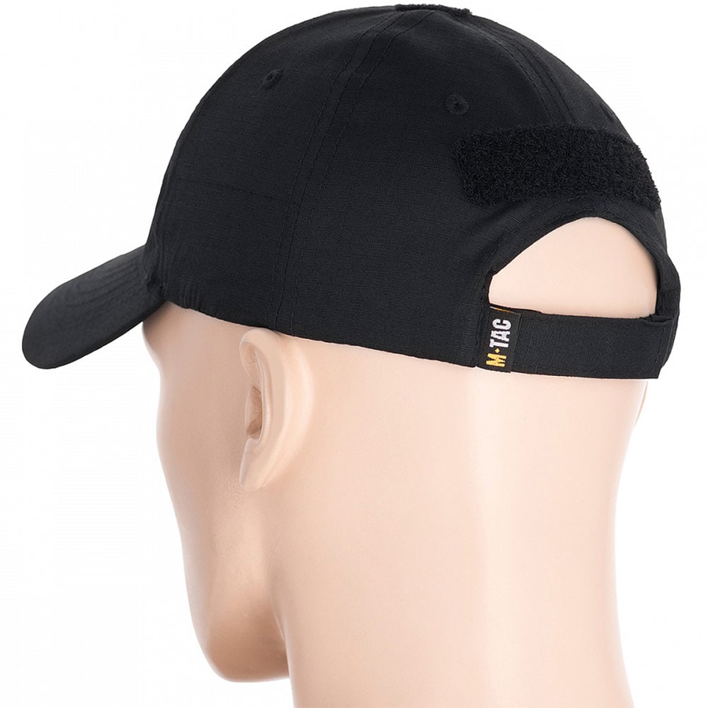 M-Tac plus velcro Flex Rip-Stop Cap - Black