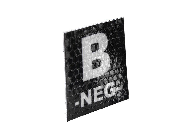 IR Blood Type B NEG Patch