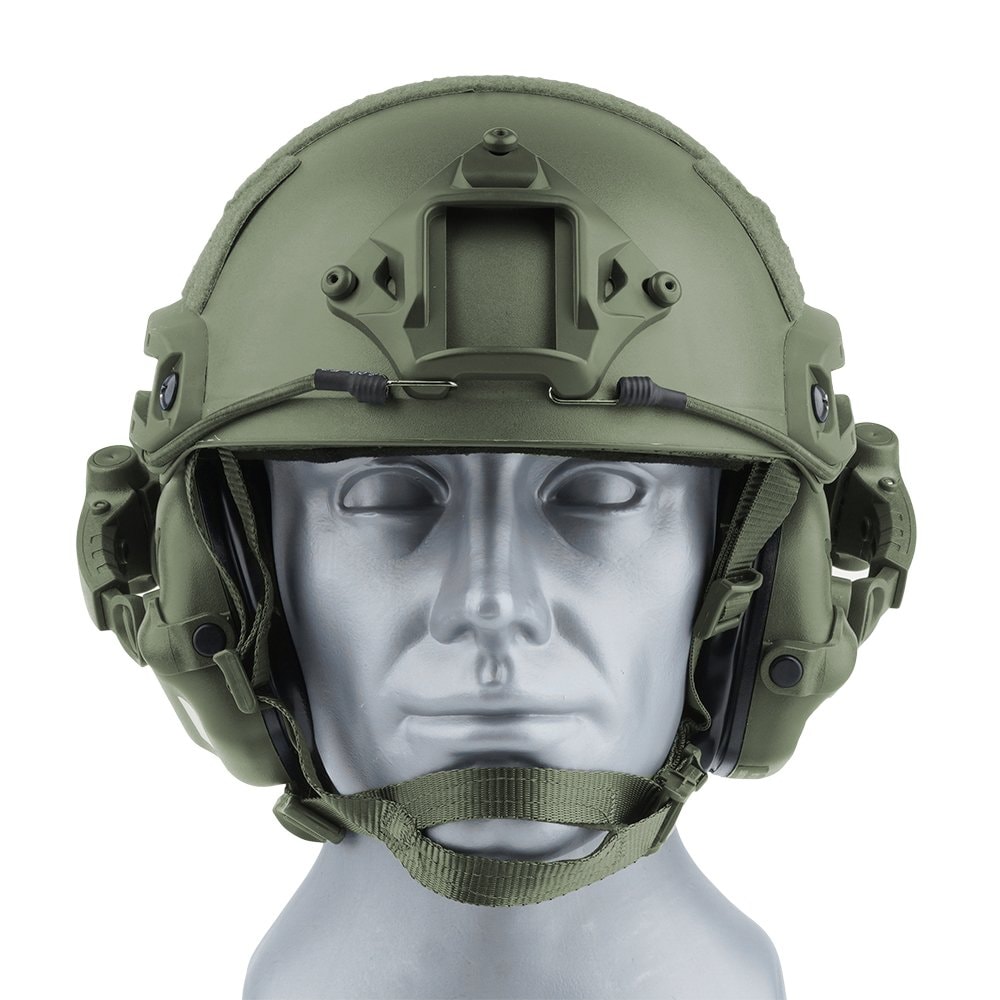 Earmor M31X Mark 3 Active Hearing Protectors for Helmets - Foliage Green