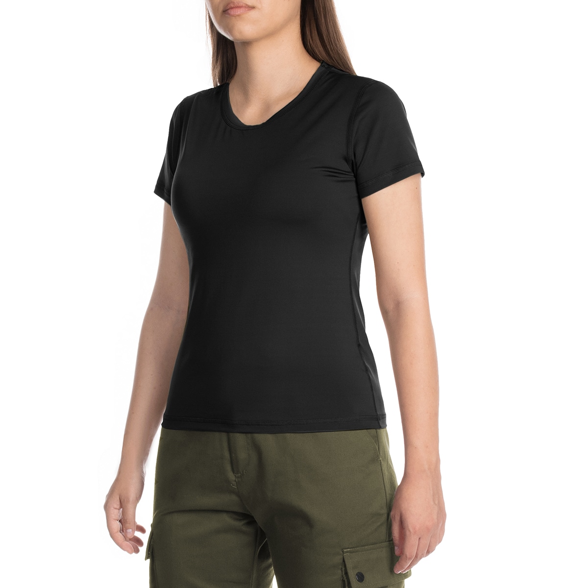 Greg Tactical Women's Thermoactive T-Shirt Short Sleeve - Black