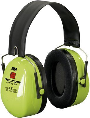 3M Peltor Optime II Hearing Protectors - Hi-Visibility