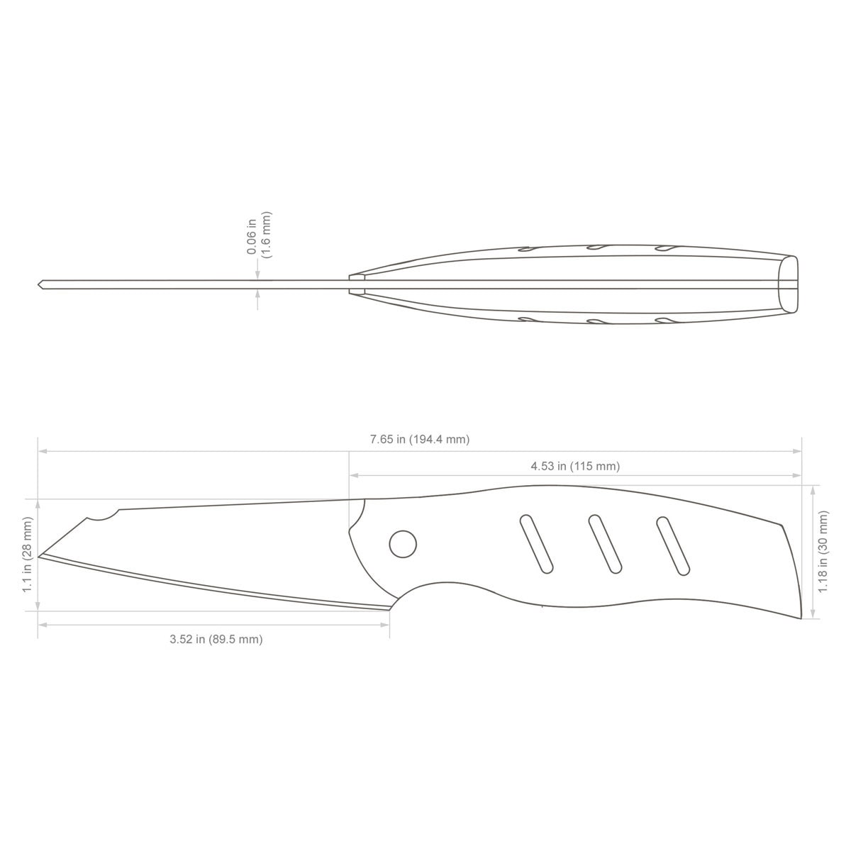 Oremake kitchen knife Sheepdog Parring 3.5