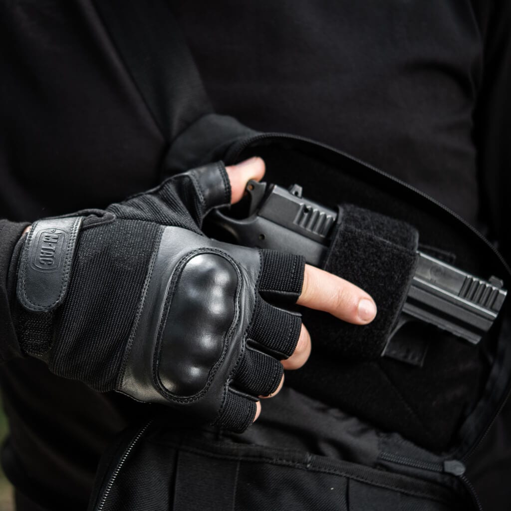 M-Tac Assault Tactical Mk.4 Fingerless Gloves - Black