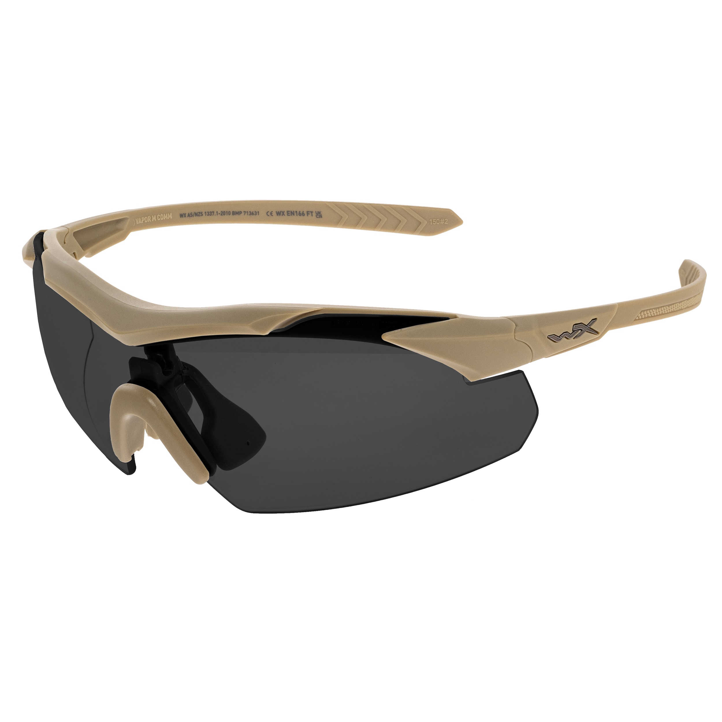 Wiley X Vapor Comm 2.5 tactical glasses Set 3in1 - Matte Tan