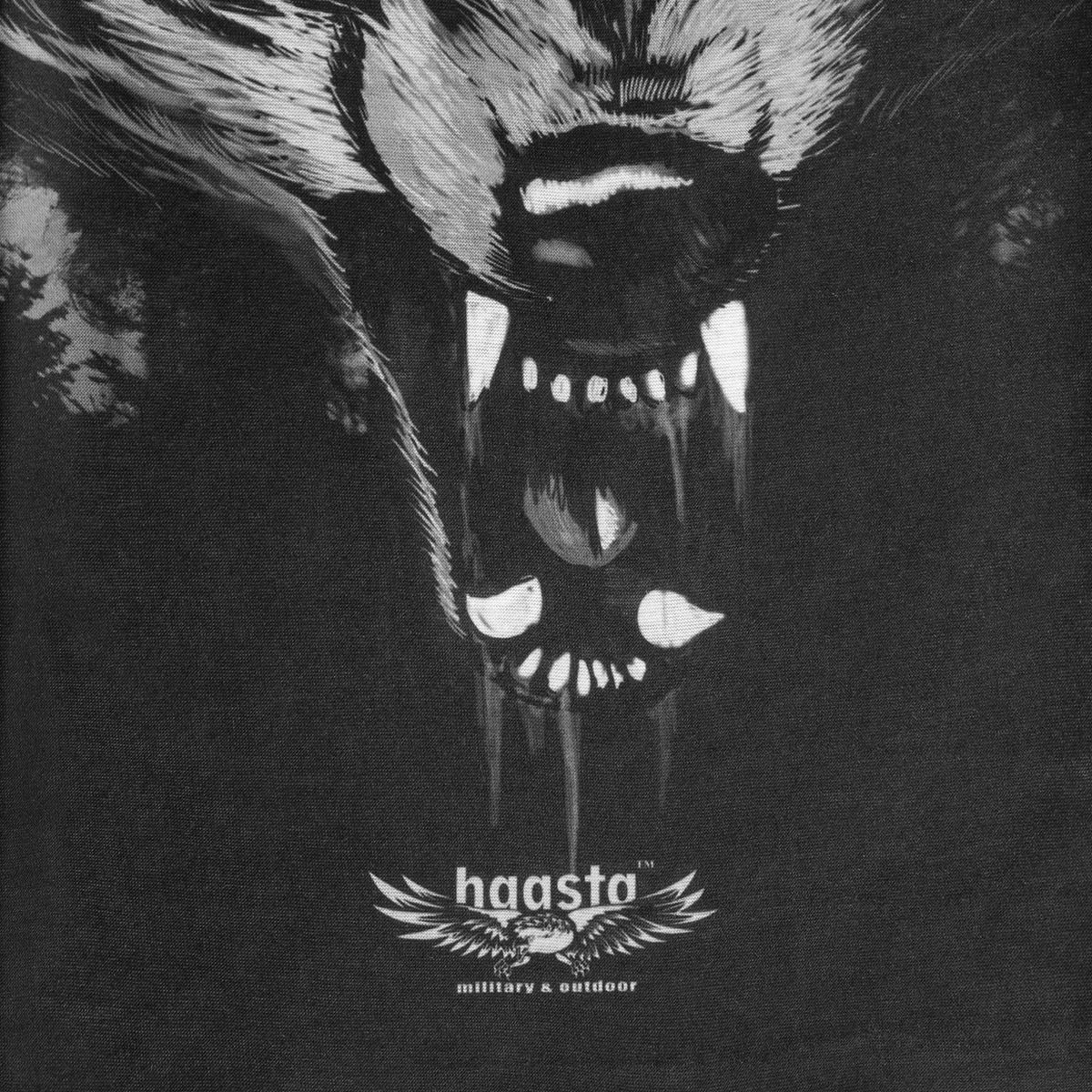 Haasta wolf scarf - black