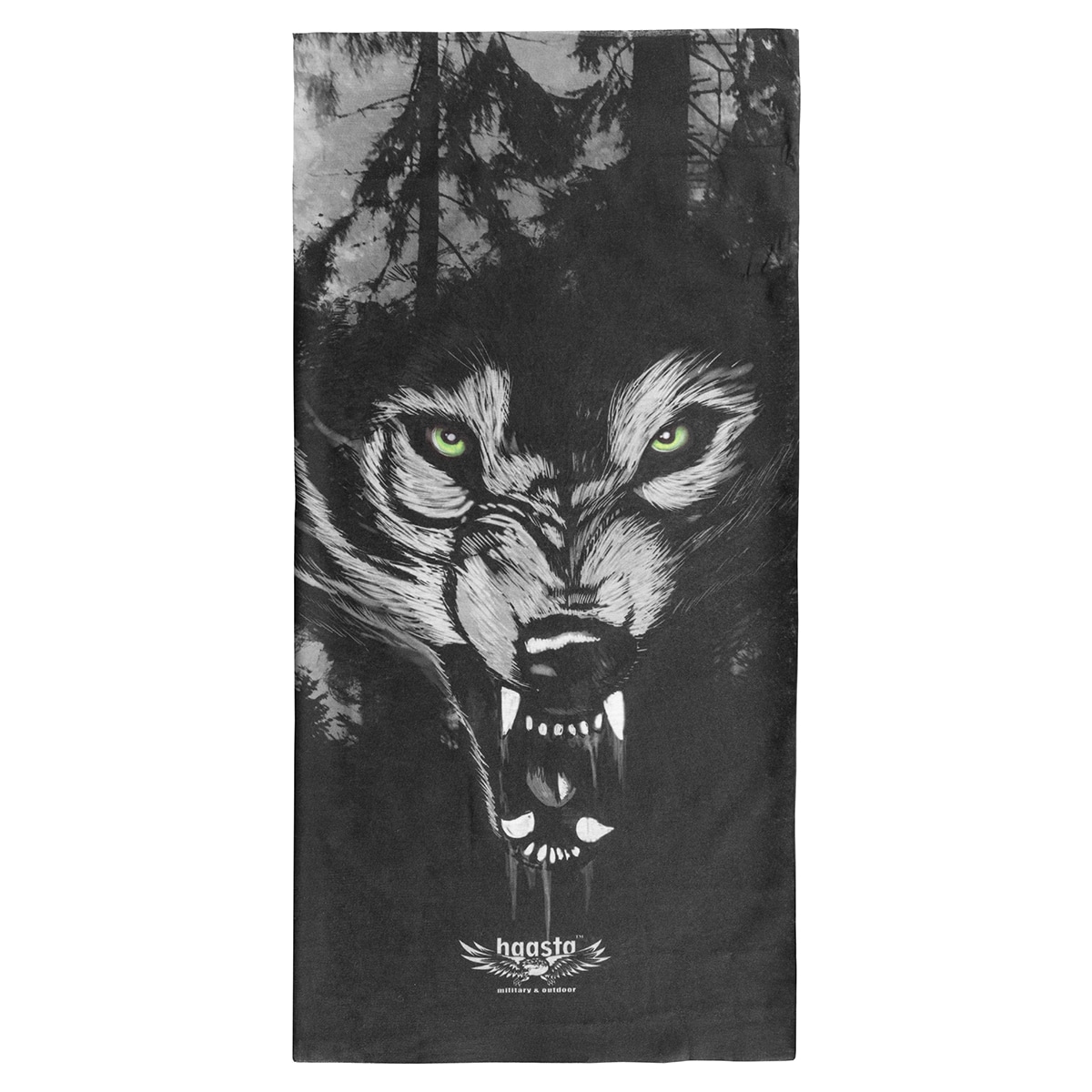 Haasta wolf scarf - black