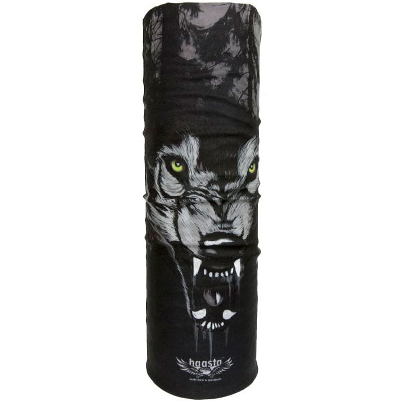 Haasta wolf scarf - black