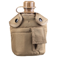 Mil-Tec US Plastic Canteen with Cover and Mug - Coyote