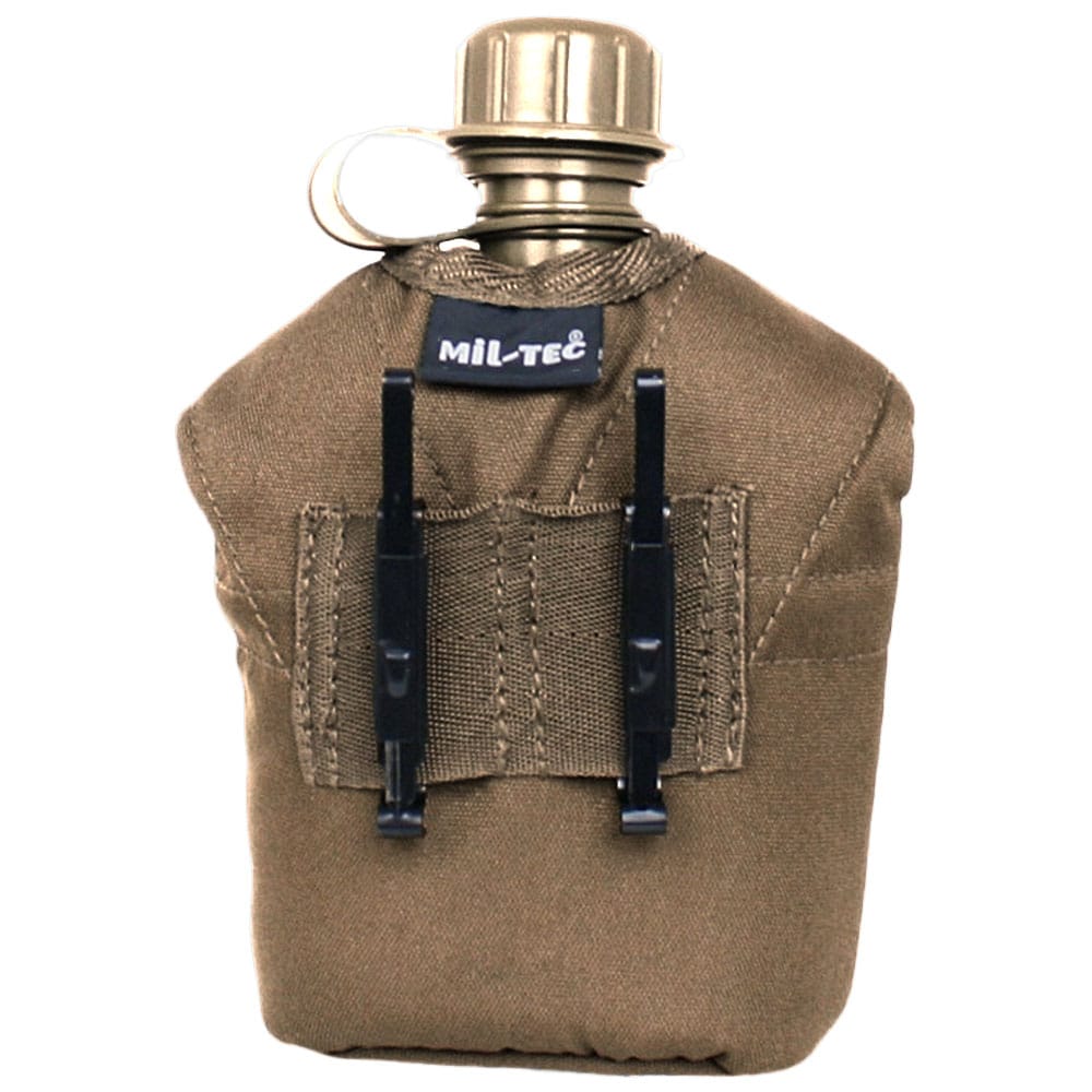 Mil-Tec US Plastic Canteen with Cover and Mug - Coyote