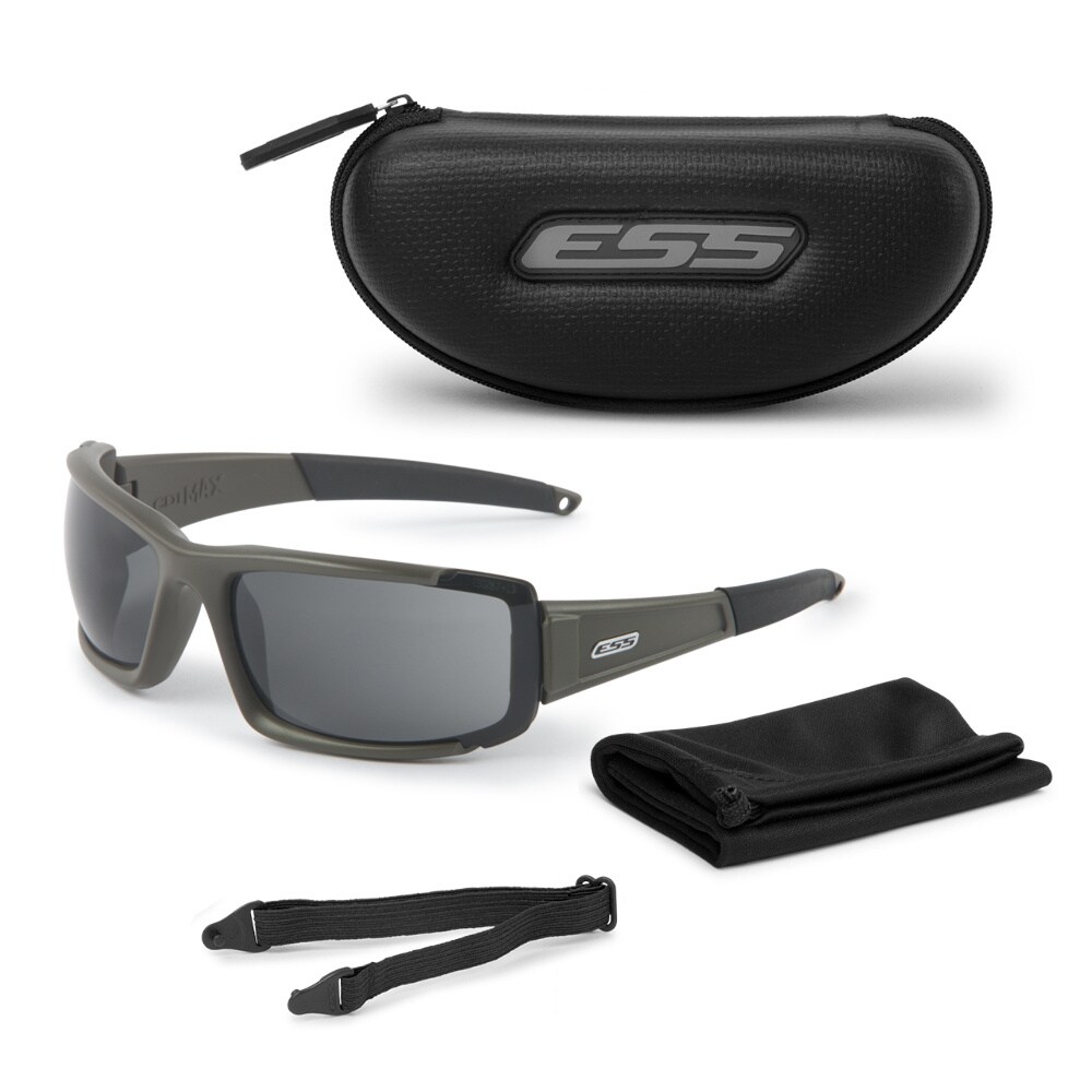 ESS CDI MAX tactical glasses - Matte Olive/Smoke Gray