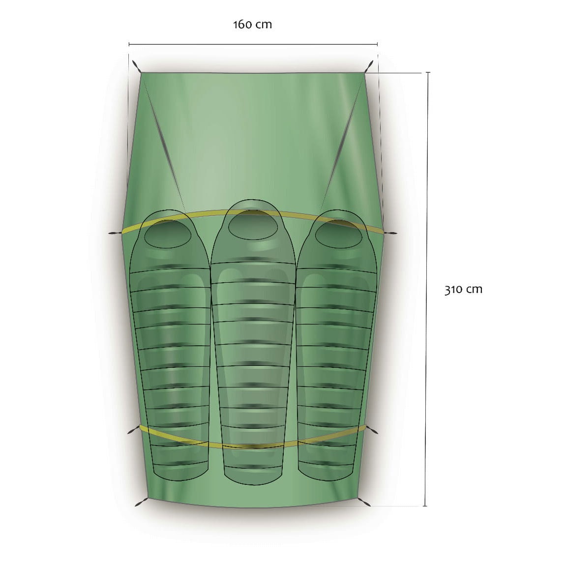 Tent 3-person Rockland Trail 3