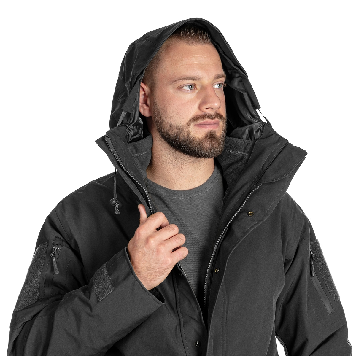 Mil-Tec ECWCS Wet Weather Gen. II Jacket with lining - Black