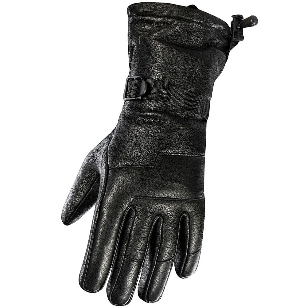 M-Tac Leather Winter Gloves - Black