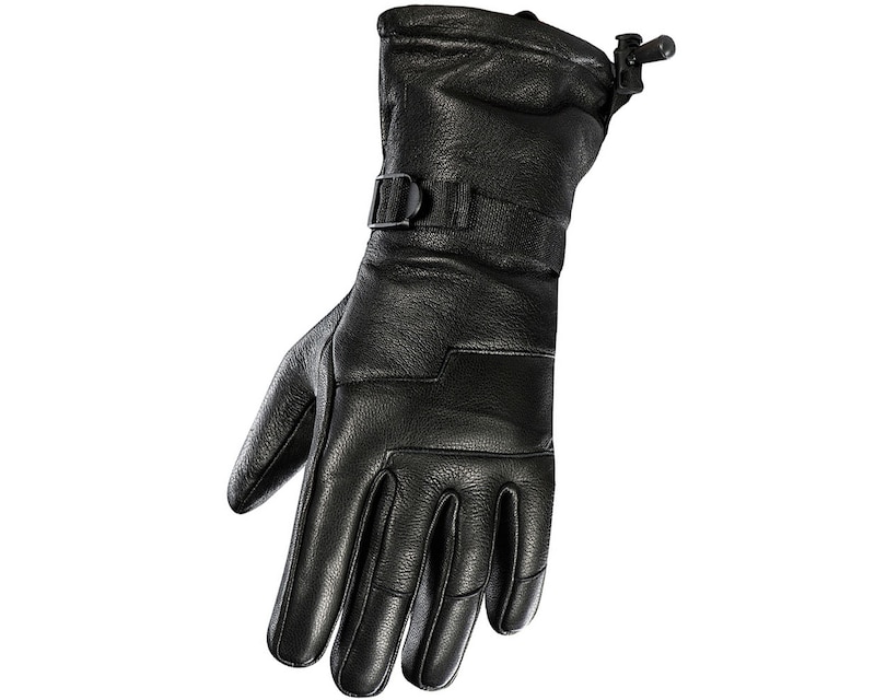 M-Tac Leather Winter Gloves Black1