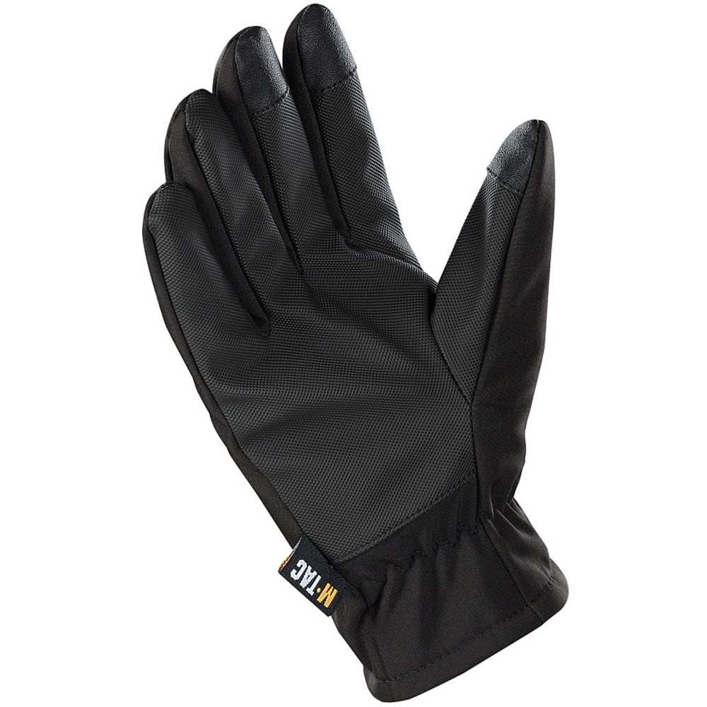 M-Tac Winter Softshell Thinsulate Gloves - Black