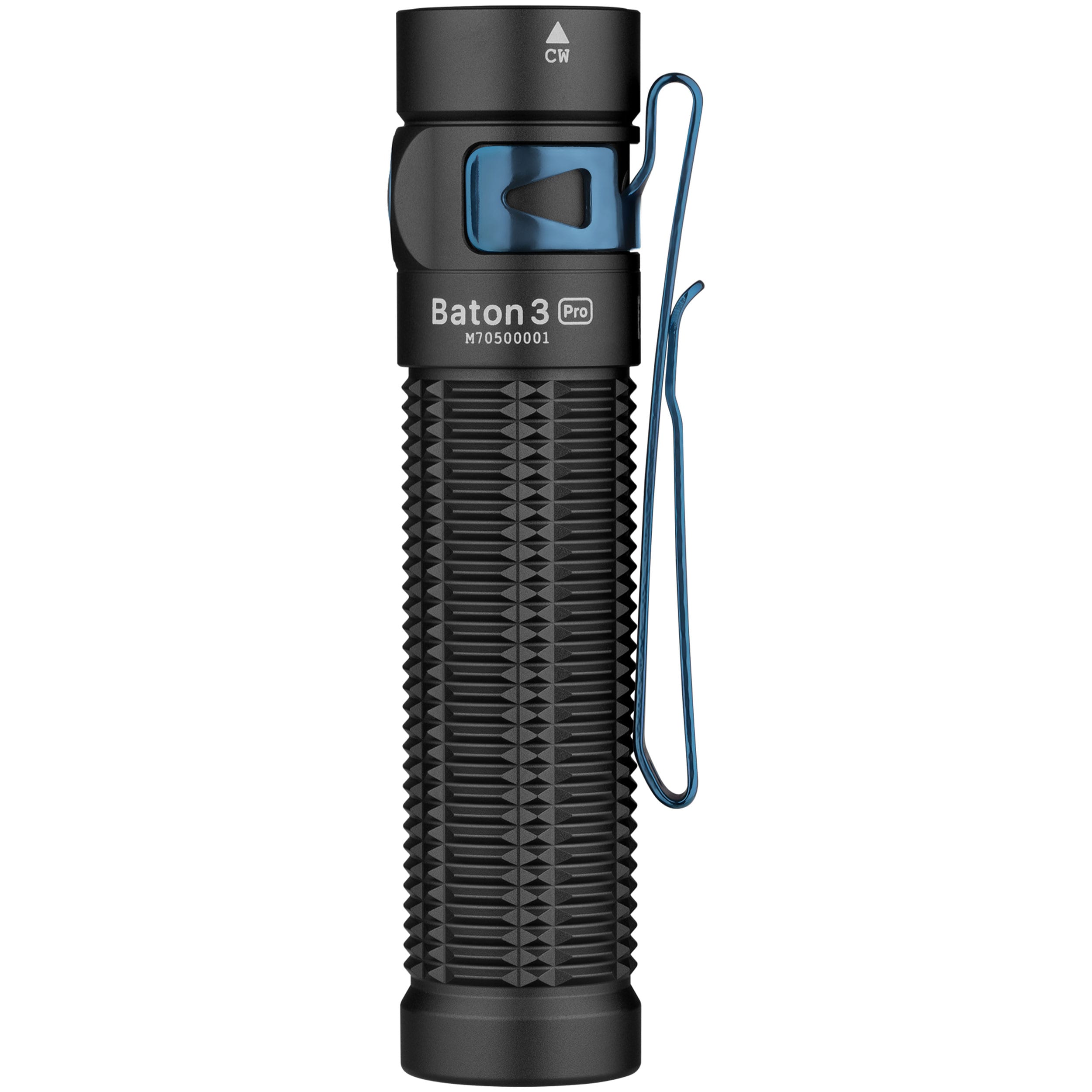 Olight Baton 3 Pro Cool White Rechargeable Torch Black - 1500 lumens