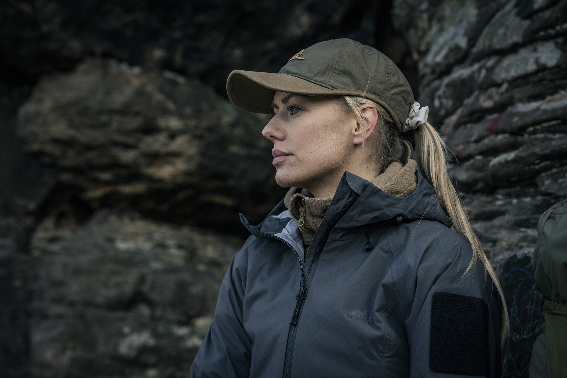 Helikon Logo Cap PolyCotton Rip-Stop - Adaptive Green/Coyote