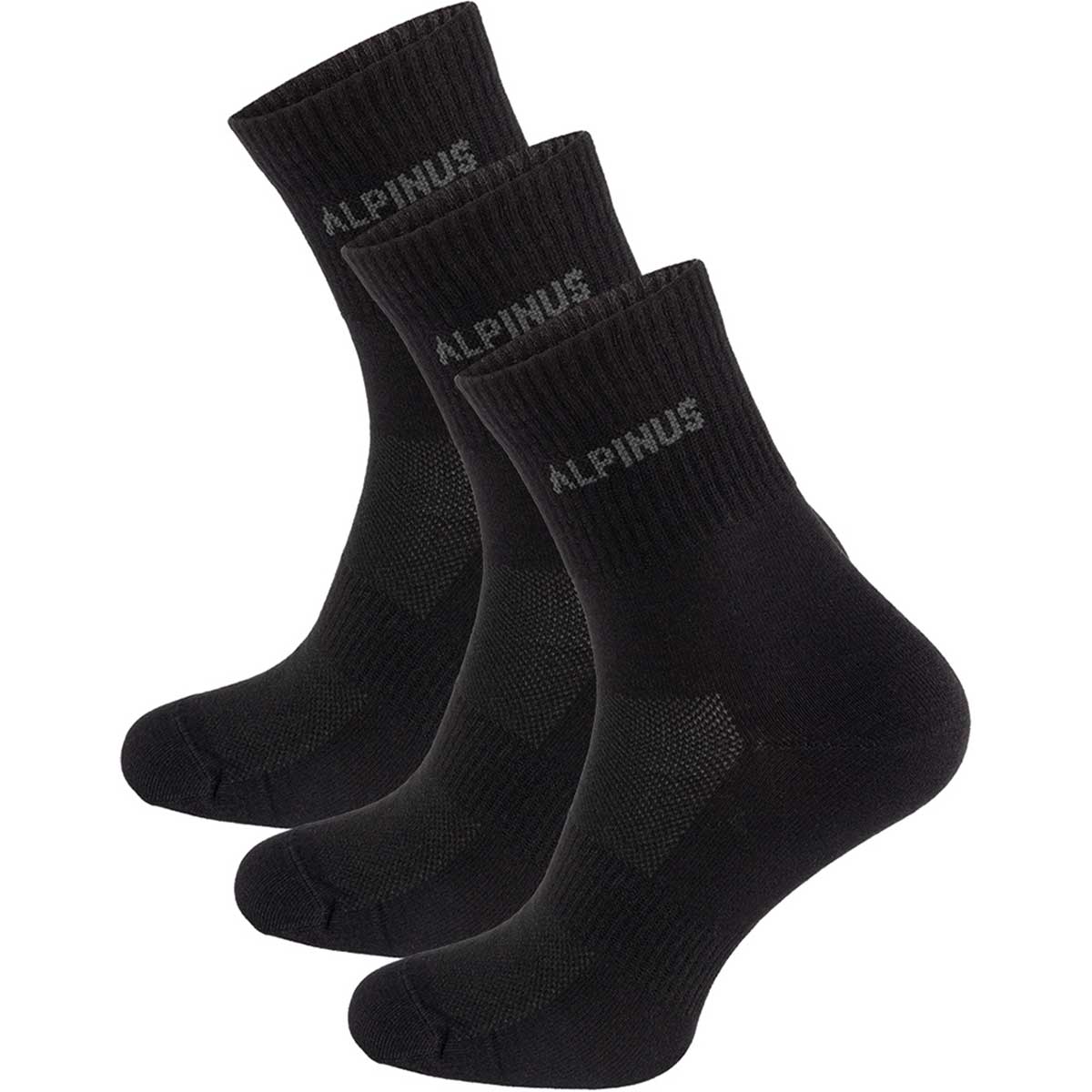 Alpinus Alpamayo Black socks - 3 pairs