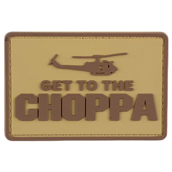 GFC Tactical 3D Patch - Get to the Choppa Tan